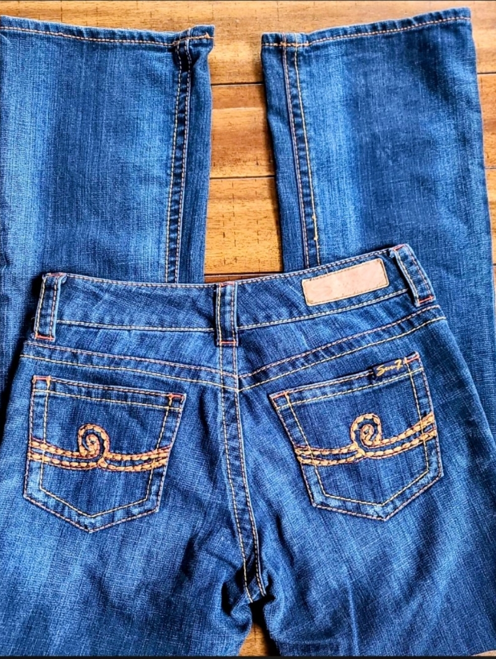Seven7 Jeans Boot Cut Jeans with Embroidered Back Pockets